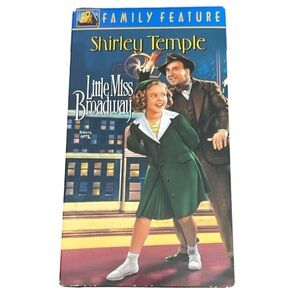 5/$25 Vintage Shirley Temple Little Miss Broadway VHS Movie 1938 Remake Musical